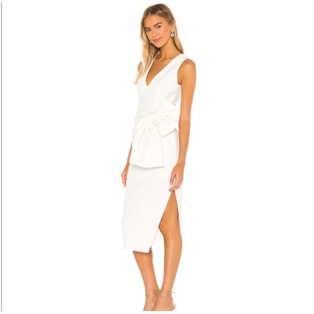 Elliatt White Monae Sleeveless Bow Dress Size X-Small